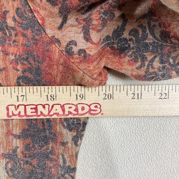 One World Dress Large Multi Color Asymmetric 3/4 Sleeve Forest Fairy Boho Midi - Picture 2 of 8